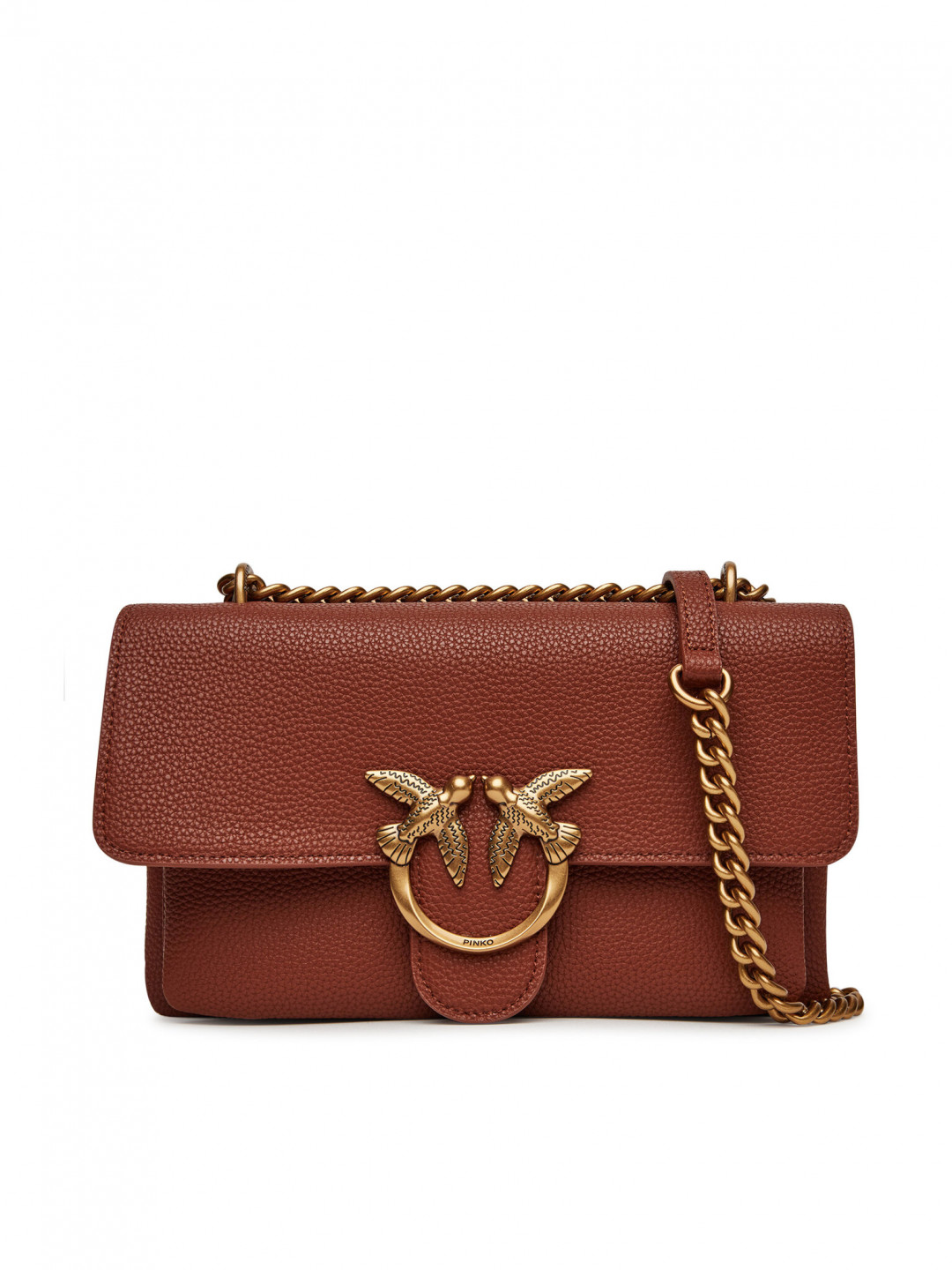 PINKO Kabelka Love One Soft Mini AI 24-25 PLTT 104528 A29Q L84Q Hnědá